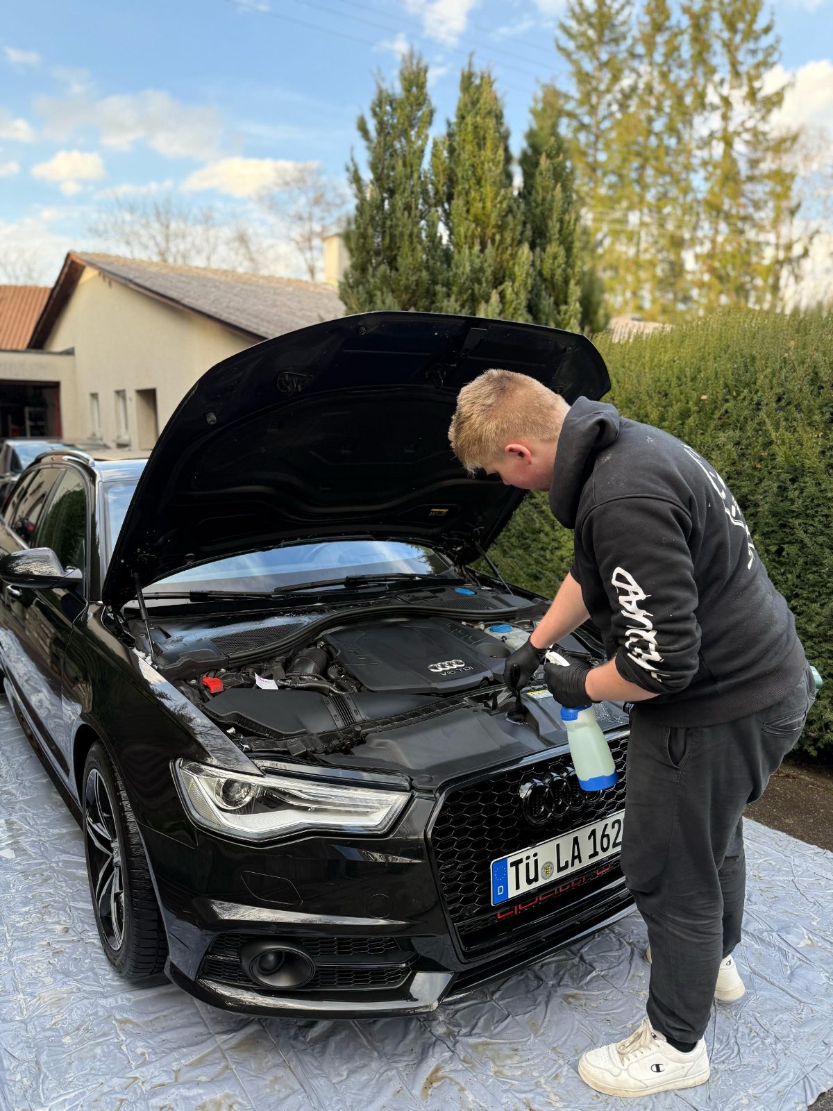 Motorraumreinigung